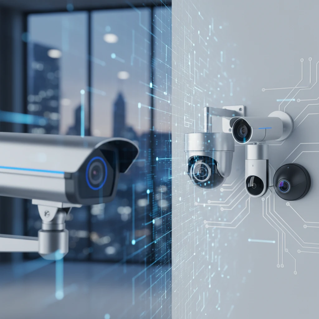 Retail store interior with overlaid data points showing customer foot traffic and engagement zones